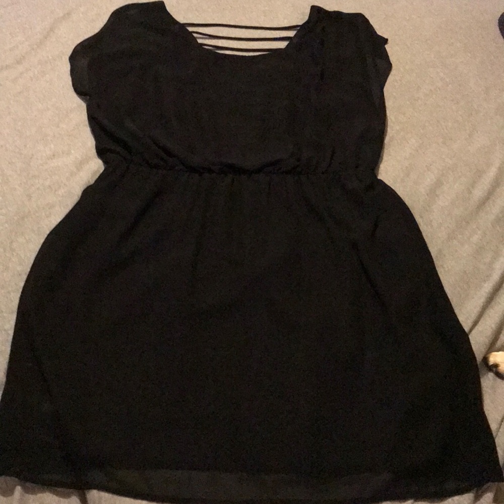 Black cocktail dress